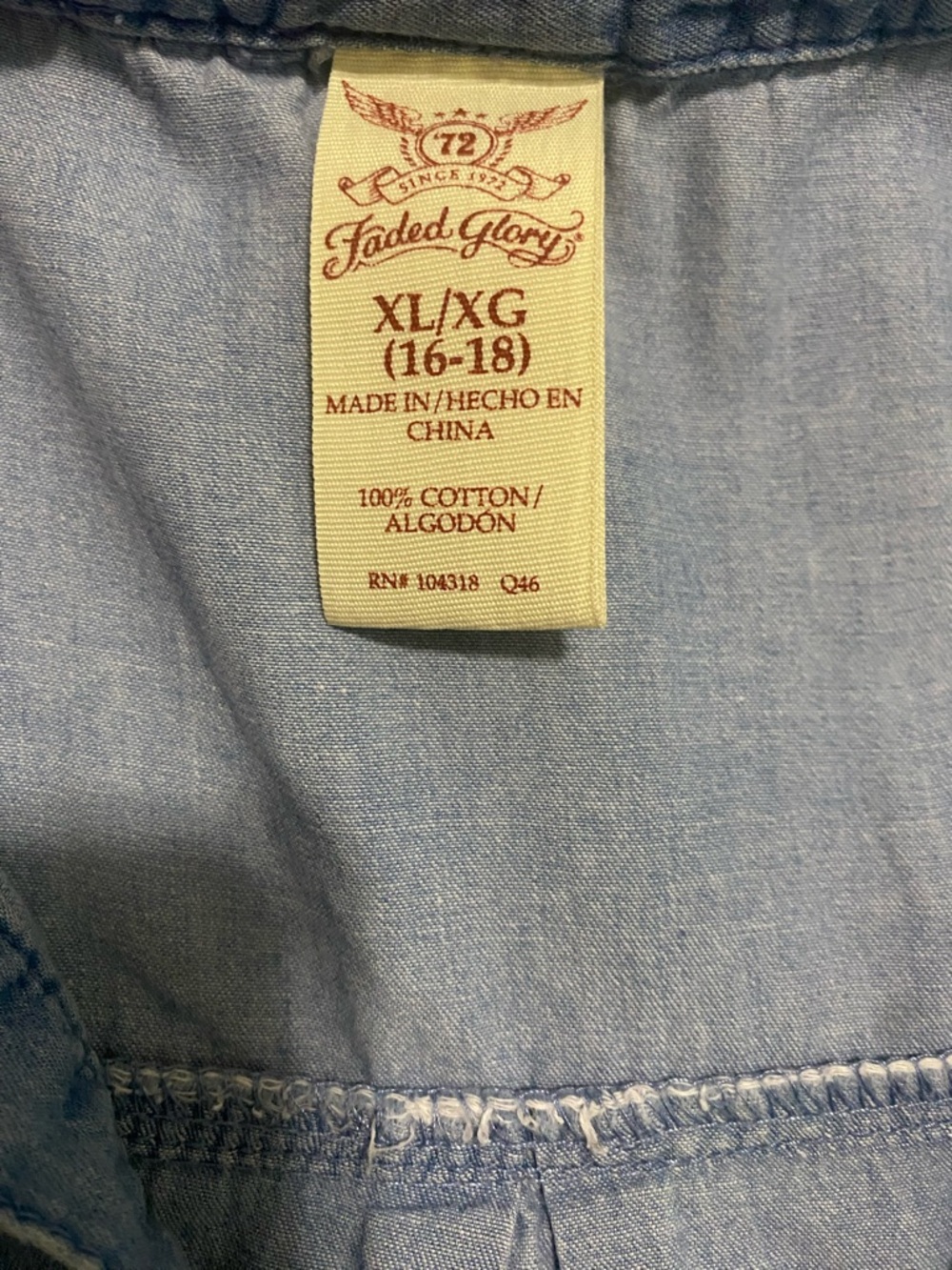 Faded Glory Chambray Dress - Picture 5 of 5